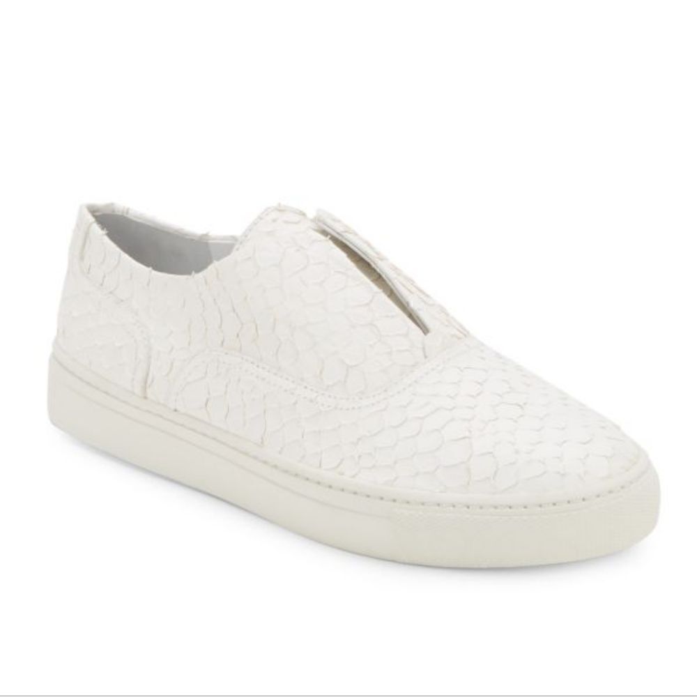 Vince Preppy Academia Athleisure Chic Coastal Nautical Leather Skate Shoe 8 ½